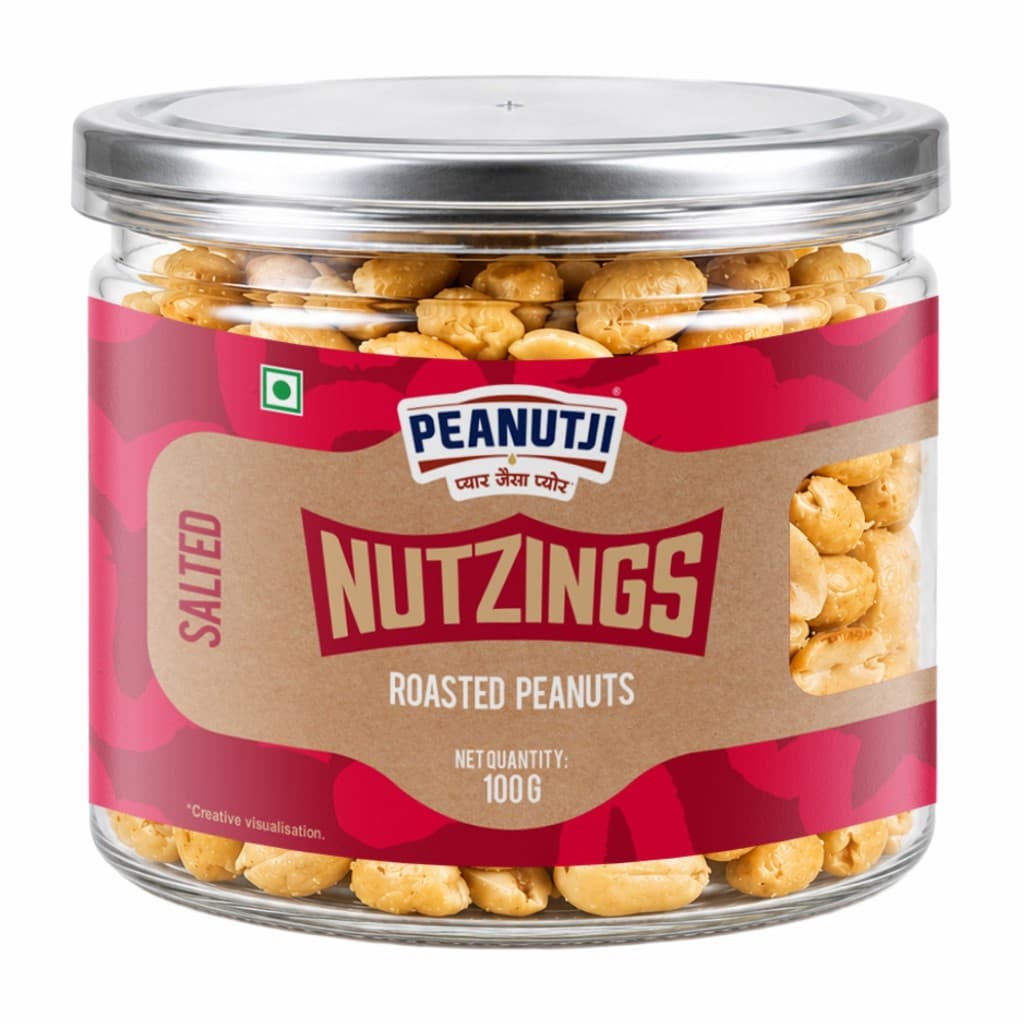 Nutzingz Roasted Peanuts 100 g Salted