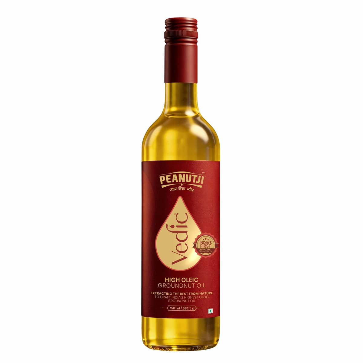 Peanutji Vedic High-Oleic Groundnut Oil